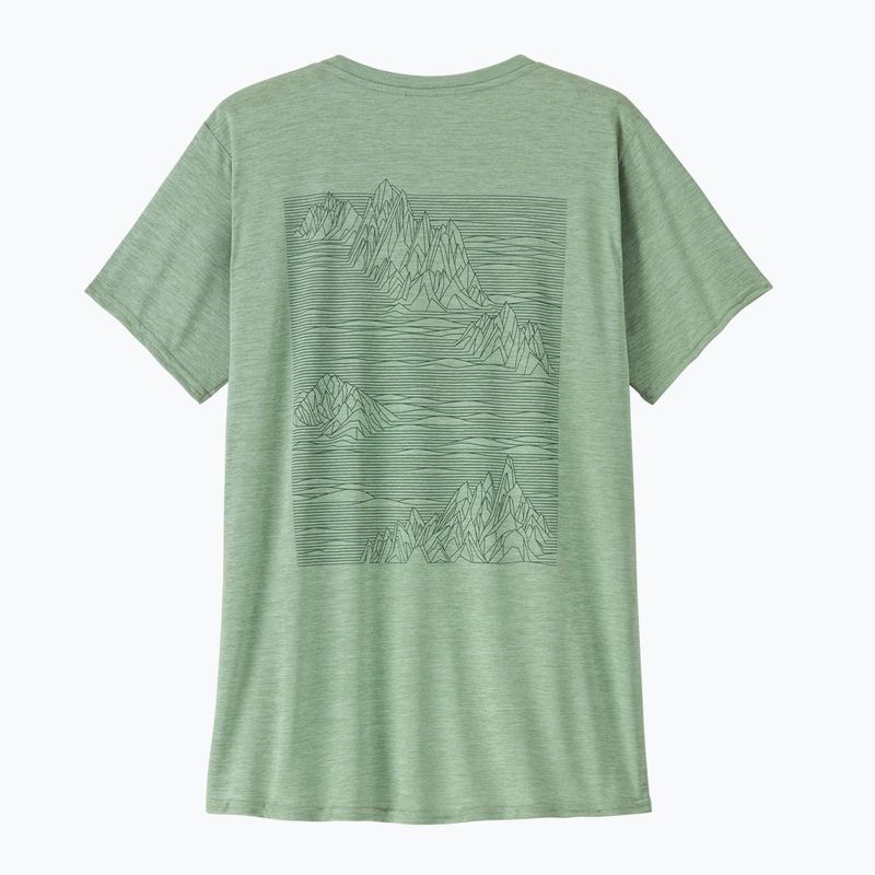 Moteriški marškinėliai Patagonia Cap Cool Daily Graphic Shirt strataspire / ellwood green x-dye 5