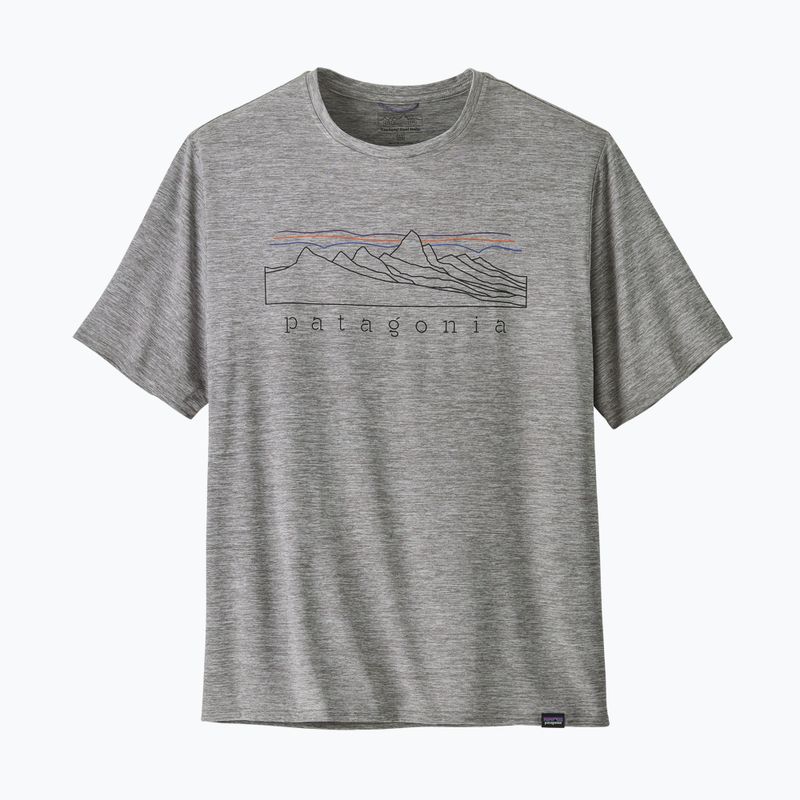 Vyriški marškinėliai Patagonia Cap Cool Daily Graphic Shirt stratapeaks / feather grey