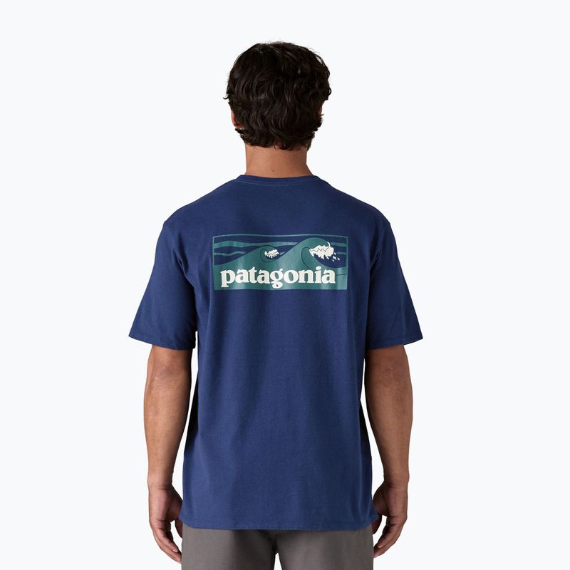 Vyriški marškinėliai Patagonia Boardshort Logo Pocket Responsibili clement blue 2