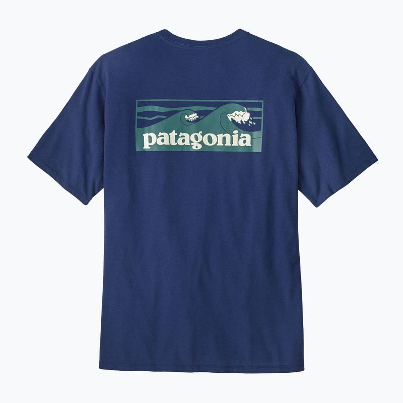 Vyriški marškinėliai Patagonia Boardshort Logo Pocket Responsibili clement blue 3