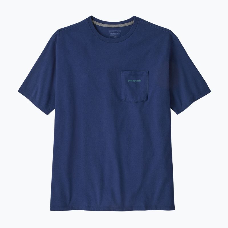 Vyriški marškinėliai Patagonia Boardshort Logo Pocket Responsibili clement blue 4