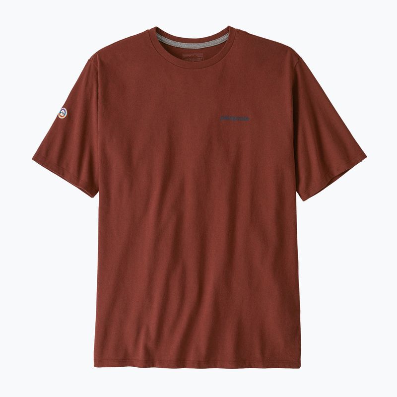 Vyriški marškinėliai Patagonia Fitz Roy Icon Responsibili-Tee dried vanilla