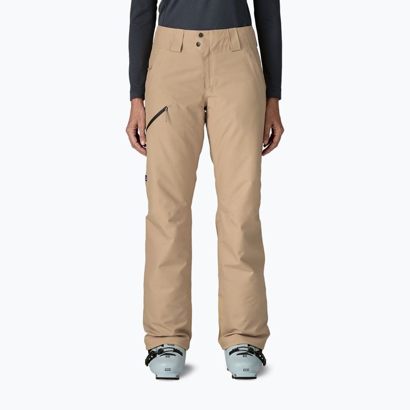 Moteriškos slidinėjimo kelnės Patagonia Insulated Powder Town oar tan
