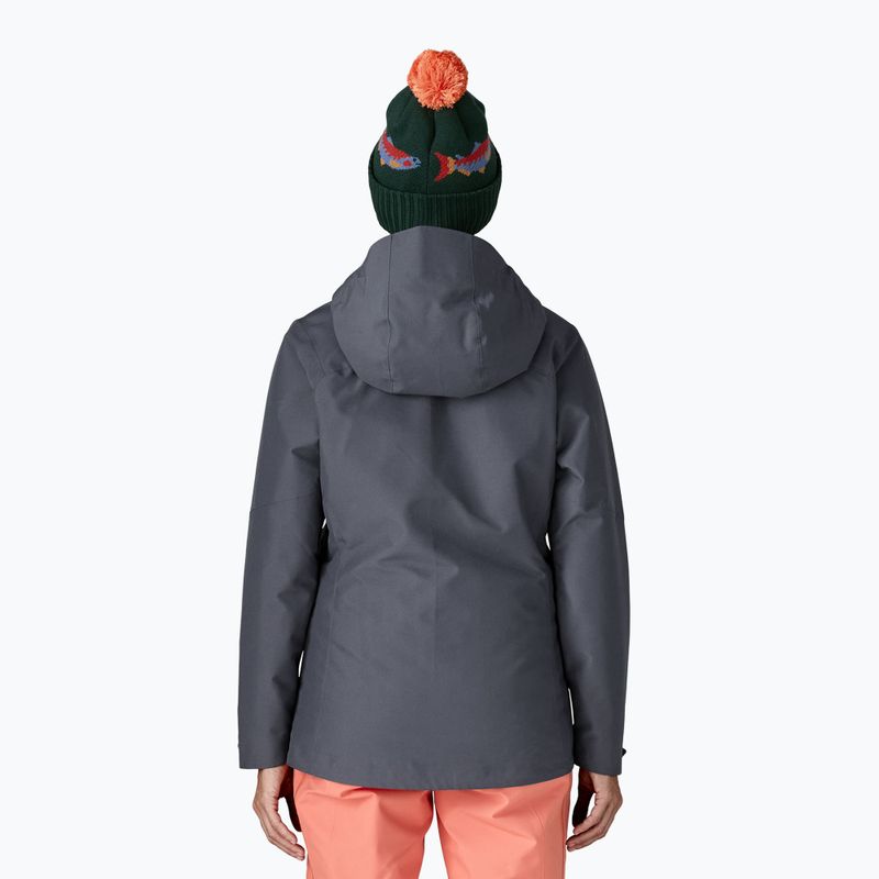 Moteriška lietaus striukė Patagonia Insulated Powder Town smolder blue w / orange peel 3