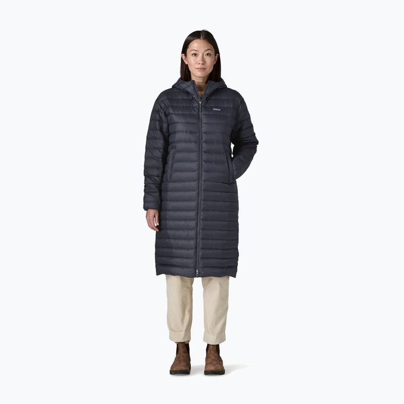 Moteriška pūkinė striukė Patagonia Recycled Down Sweater Parka sunken blue