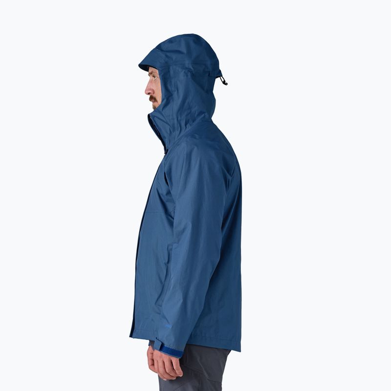Vyriška lietaus striukė Patagonia Torrentshell 3L Rain clement blue 3