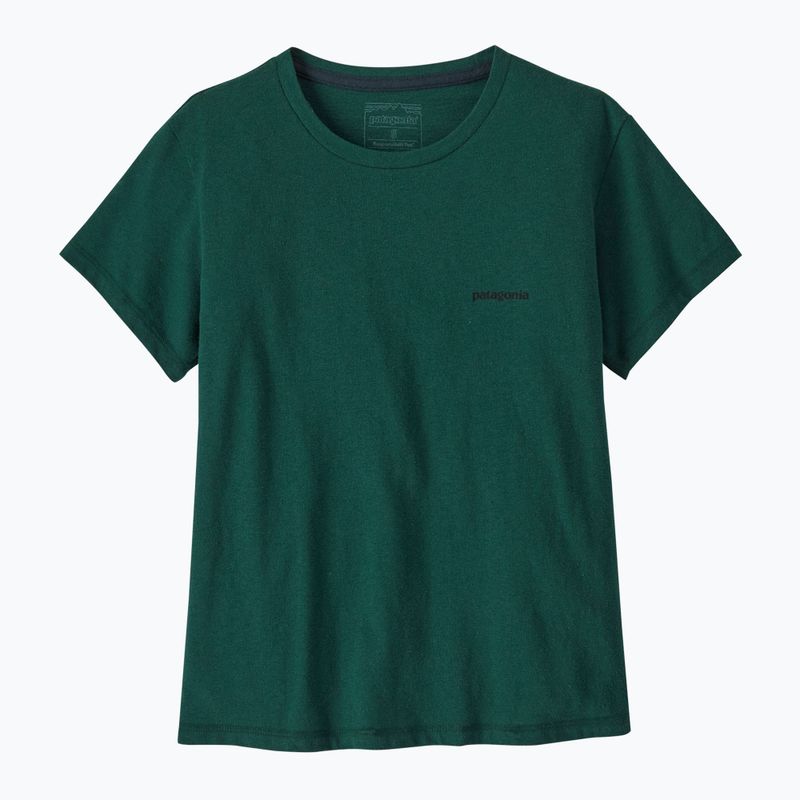 Moteriški marškinėliai Patagonia P-6 Logo Responsibili-Tee cascade green 3