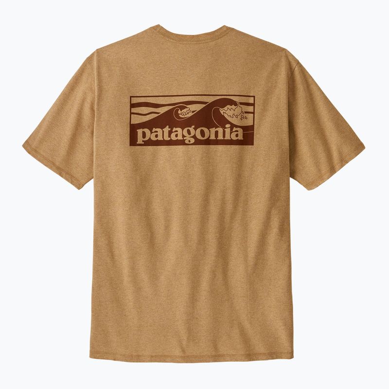 Vyriški marškinėliai Patagonia Boardshort Logo Pocket Responsibili talon gold 5