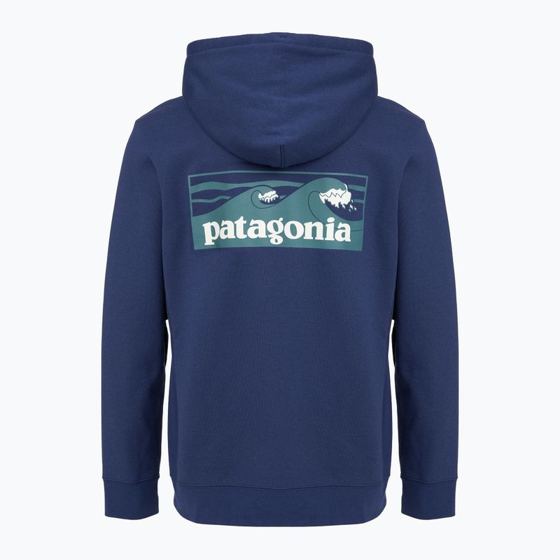 Vyriškas džemperis Patagonia Boardshort Logo Uprisal Hoody clement blue 2