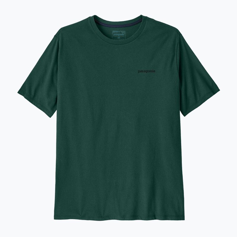 Vyriški marškinėliai Patagonia P-6 Logo Responsibili-Tee cascade green