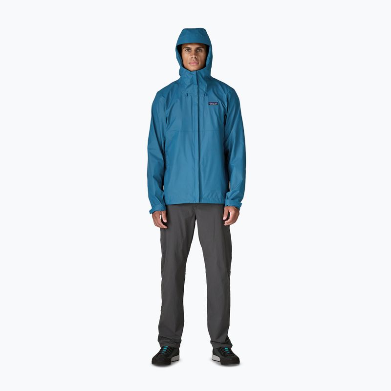 Vyriškas lietpaltis Patagonia Torrentshell 3L Rain aquatic blue 4