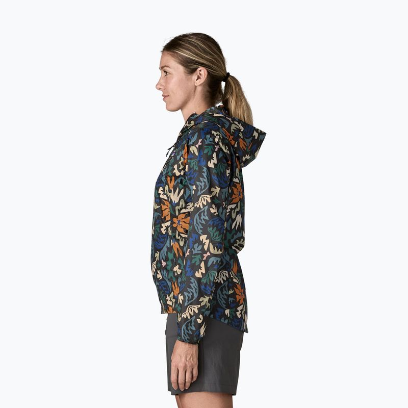 Moteriška vėjui atspari striukė Patagonia Houdini kaleido/black 4