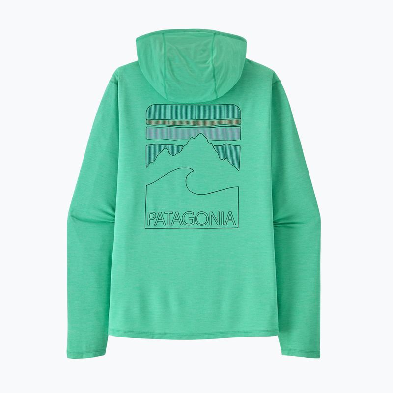 Moteriškas džemperis Patagonia Capilene Cool Sun Hoody aqua stone/early teal x-dye 3