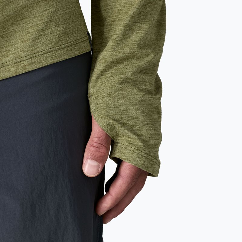 Vyriški marškinėliai ilgomis rankovėmis Patagonia Capilene Cool Sun caper green/buckhorn green x-dye 6