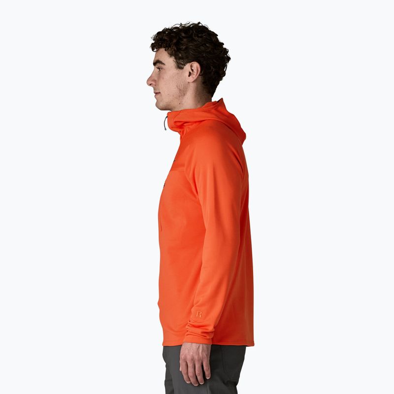 Vyriškas džemperis Patagonia R1 Ultralight Hoody coal orange 4