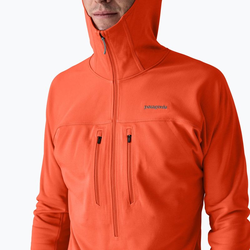 Vyriškas džemperis Patagonia R1 Ultralight Hoody coal orange 6