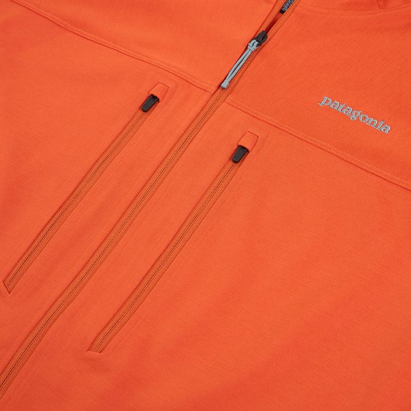 Vyriškas džemperis Patagonia R1 Ultralight Hoody coal orange 12