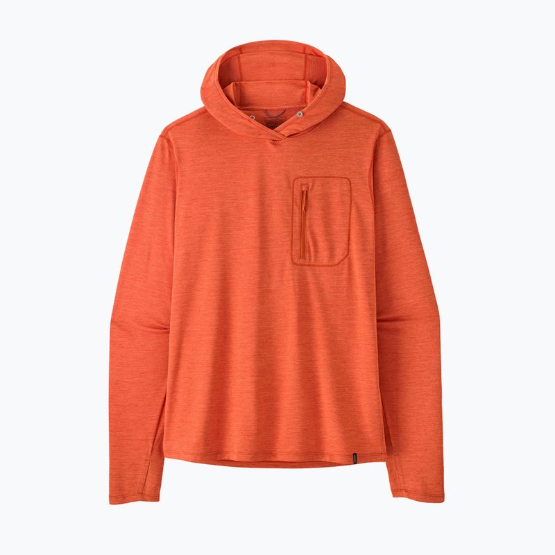 Vyriškas džemperis Patagonia Capilene Cool Sun Hoody coal orange/light coal orange x-dye 9