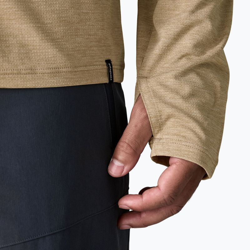 Vyriški marškinėliai ilgomis rankovėmis Patagonia Capilene Cool Sun seabird grey/light seabird grey x-dye 6