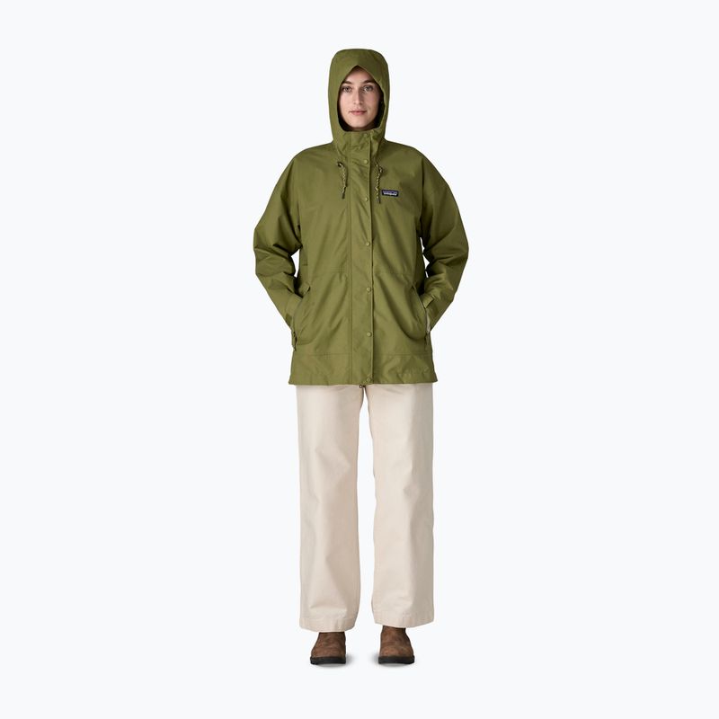 Moteriškas lietpaltis Patagonia Outdoor Everyday Rain caper green 5
