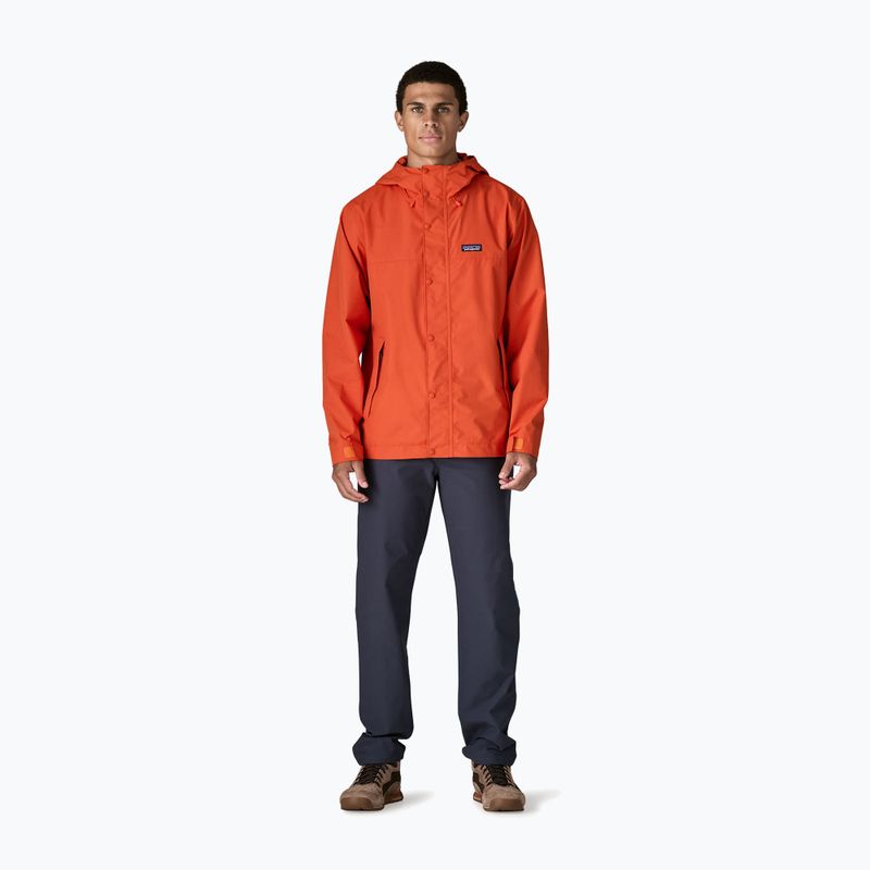 Vyriškas lietpaltis Patagonia Outdoor Everyday Rain coal orange 2
