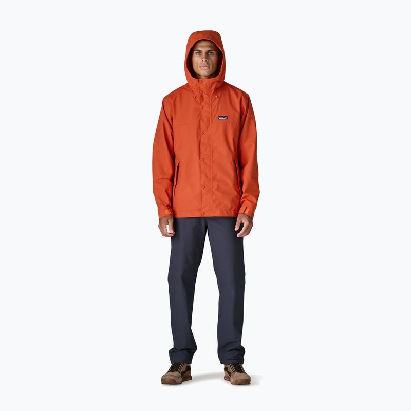 Vyriškas lietpaltis Patagonia Outdoor Everyday Rain coal orange 5