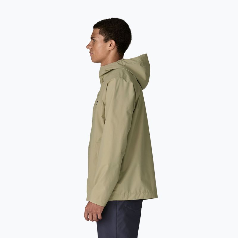 Vyriškas lietpaltis Patagonia Outdoor Everyday Rain weathered stone 4