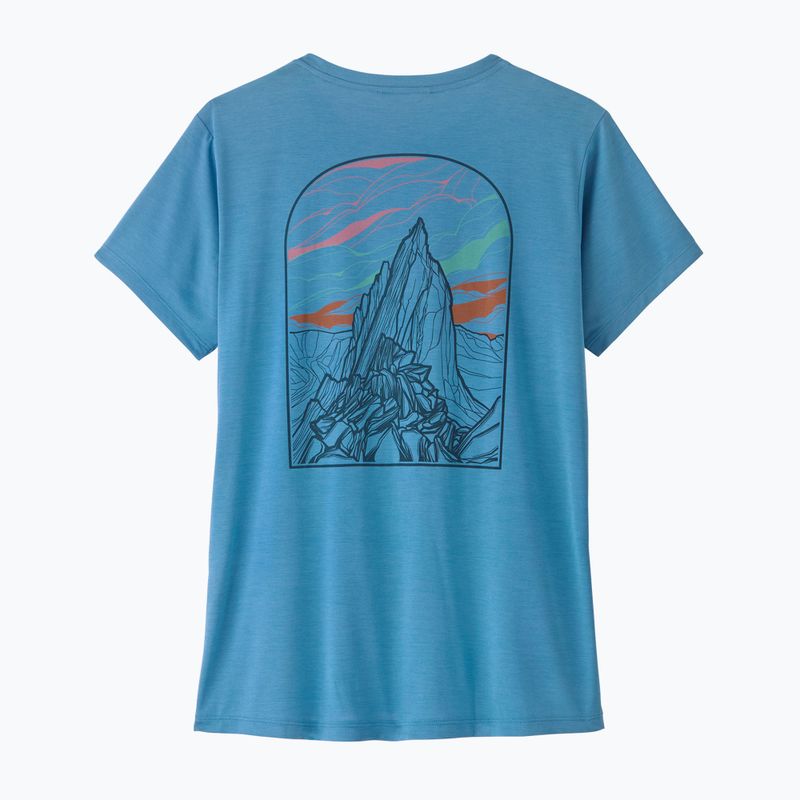 Moteriški marškinėliai Patagonia Capilene Cool Daily - Cloud Crag shore blue/light shore blue x-dye