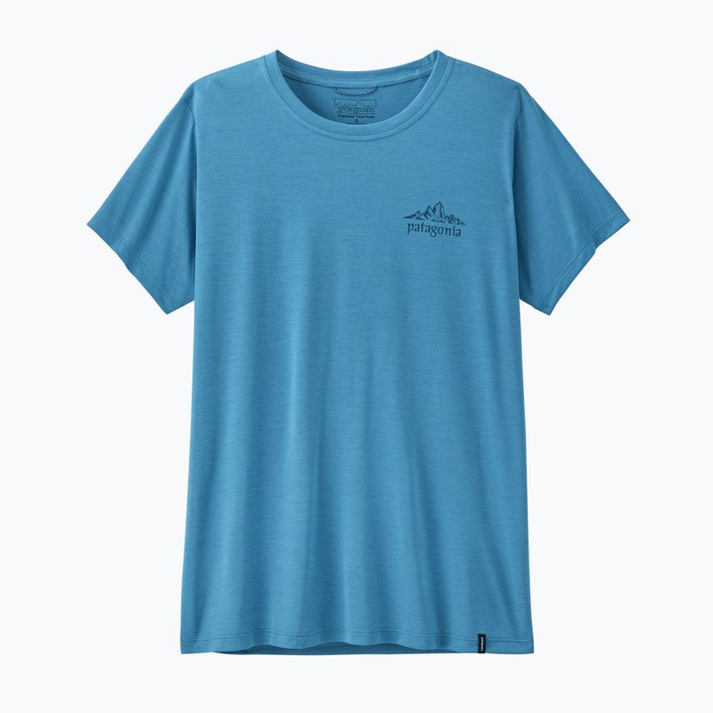 Moteriški marškinėliai Patagonia Capilene Cool Daily - Cloud Crag shore blue/light shore blue x-dye 2