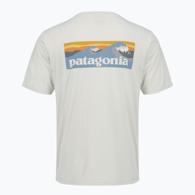 Vyriški marškinėliai Patagonia Capilene Cool Daily - Boardshort Logo dyno white 2