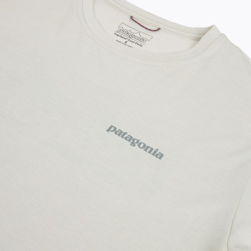 Vyriški marškinėliai Patagonia Capilene Cool Daily - Boardshort Logo dyno white 3
