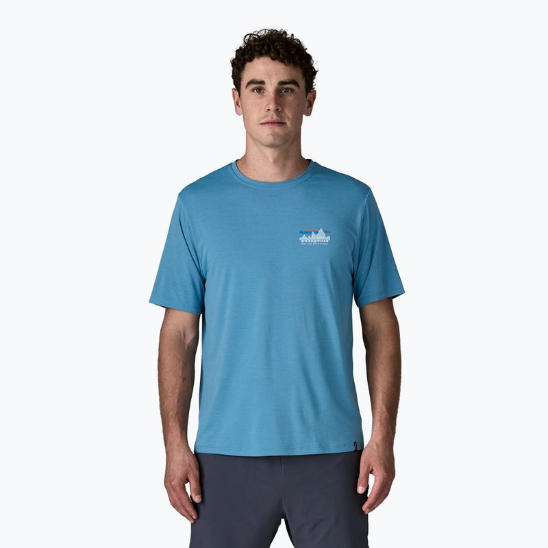 Vyriški marškinėliai Patagonia Capilene Cool Daily - '73 Skyline shore blue/light shore blue x-dye