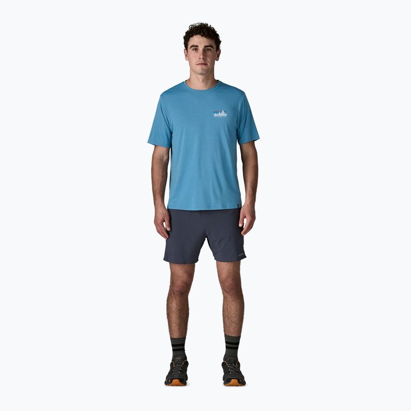 Vyriški marškinėliai Patagonia Capilene Cool Daily - '73 Skyline shore blue/light shore blue x-dye 2