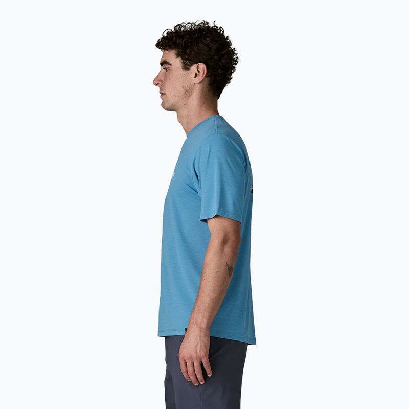 Vyriški marškinėliai Patagonia Capilene Cool Daily - '73 Skyline shore blue/light shore blue x-dye 4