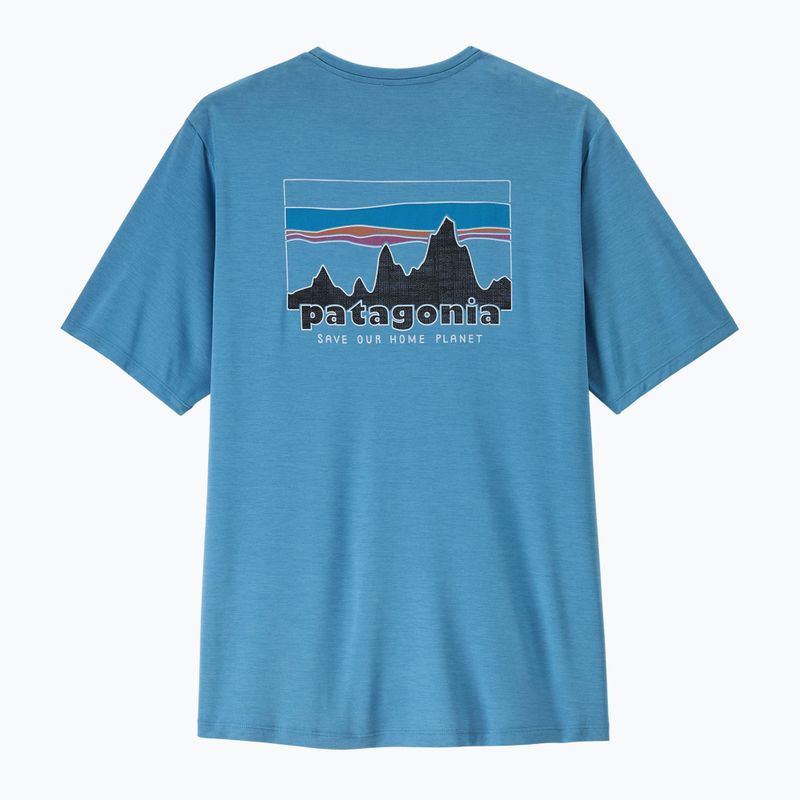 Vyriški marškinėliai Patagonia Capilene Cool Daily - '73 Skyline shore blue/light shore blue x-dye 5