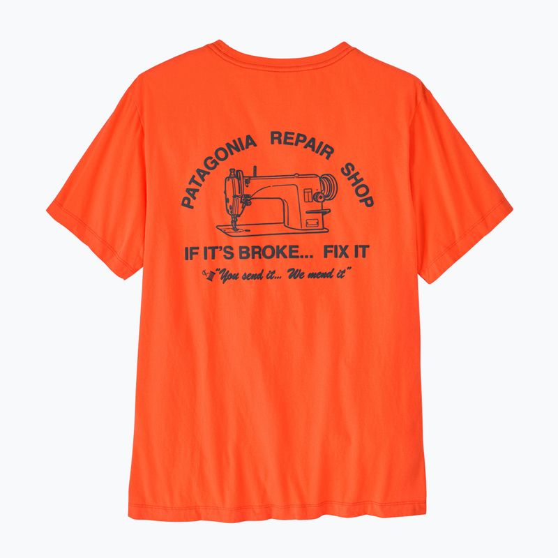 Vyriški marškinėliai Patagonia Repair Shop orange peel 2