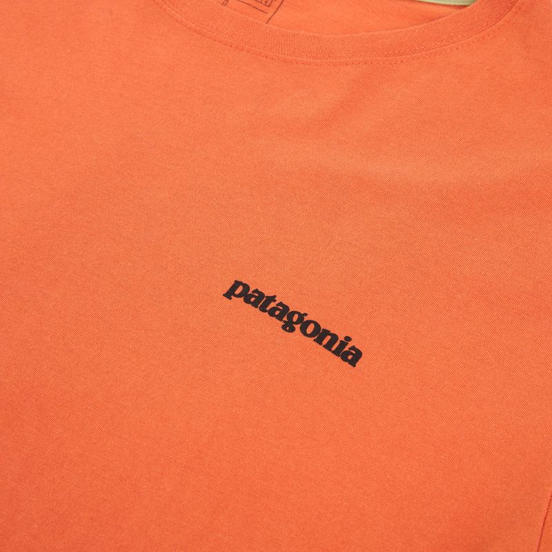 Vyriški marškinėliai Patagonia P-6 Logo coal orange 3