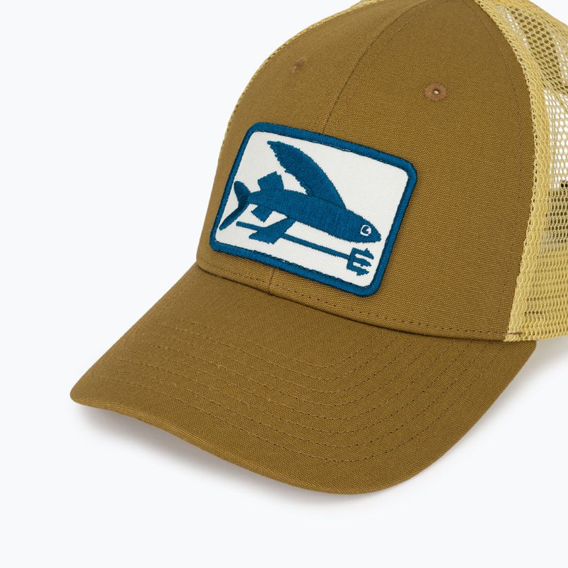 Moteriška kepurė su snapeliu Patagonia Flying Fish LoPro Trucker flying fish fork/bobcat brown 3