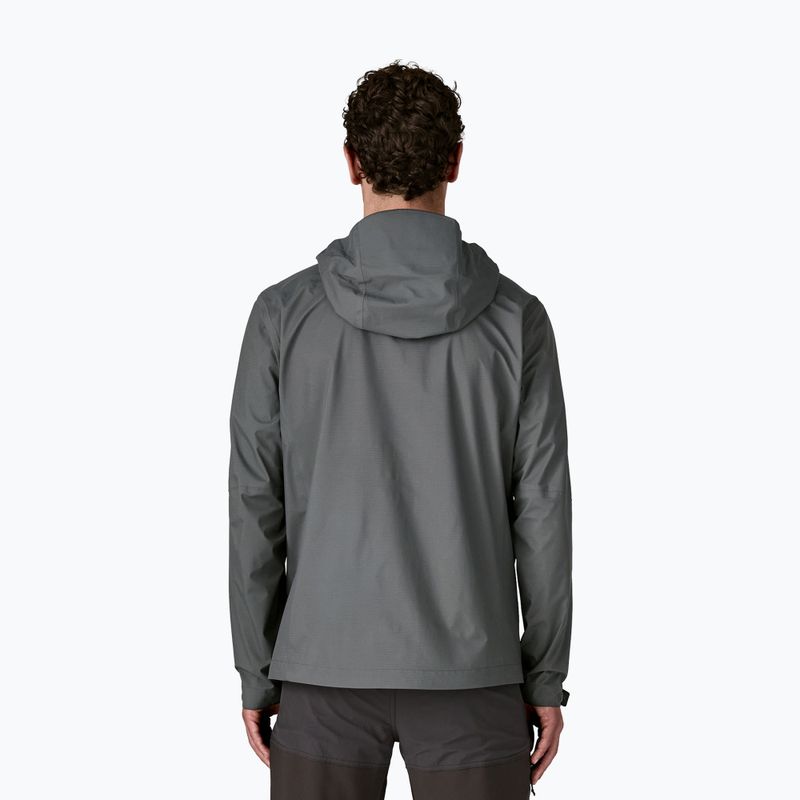 Vyriška lietpaltė Patagonia Granite Crest Rain forge grey w/black 2