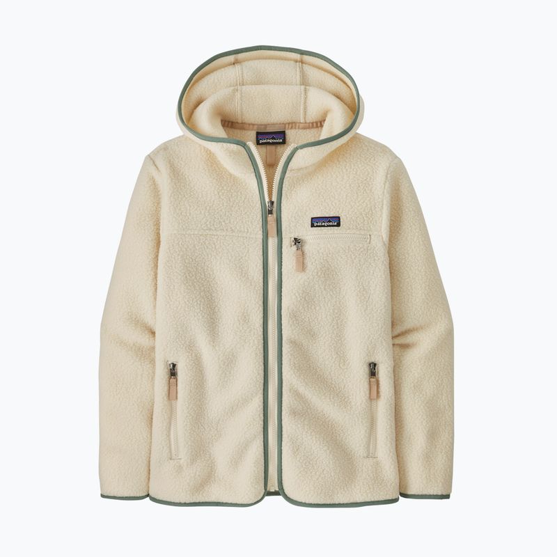 Moteriškas fliso džemperis Patagonia Retro Pile Hoody natural w/ellwood green 4