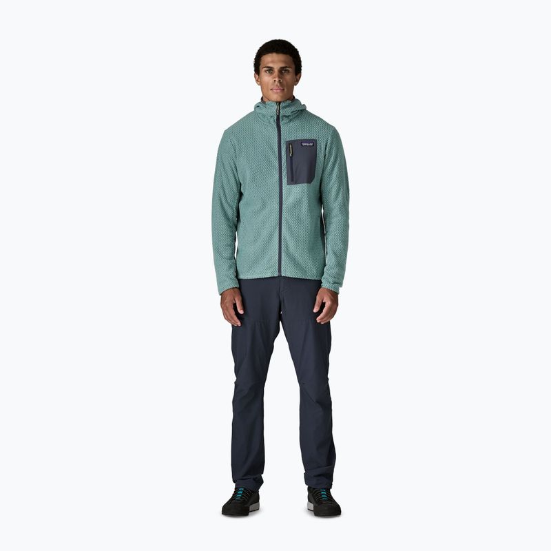 Vyriškas žygio džemperis Patagonia R1 Air Full Zip Hoody blue sage 2