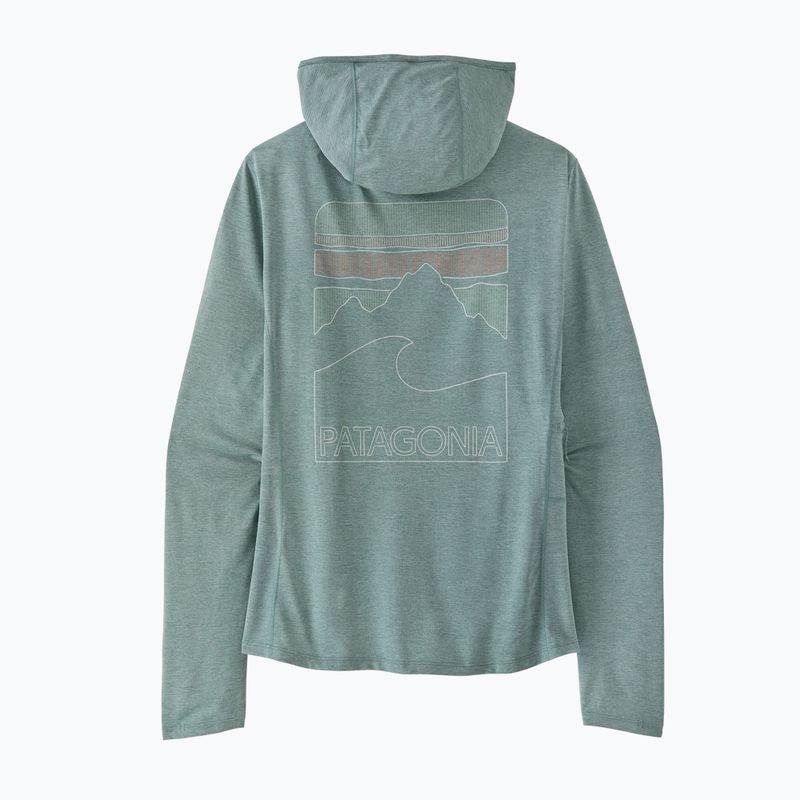 Moteriškas džemperis Patagonia Capilene Cool Sun Hoody nouveau green/blue sage x-dye 7