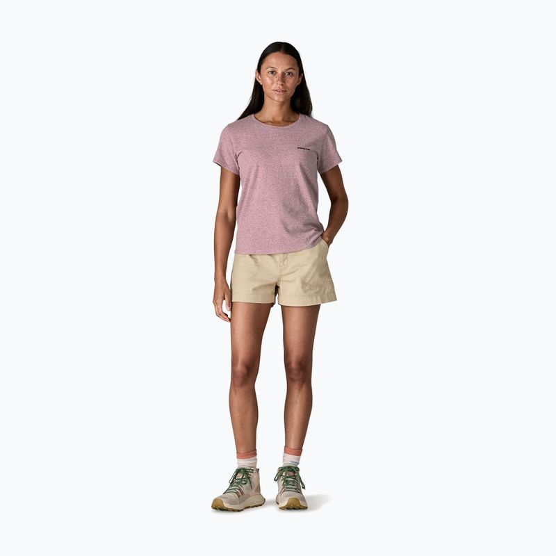 Moteriški marškinėliai Patagonia P-6 Logo Responsibili-Tee qulet violet 2