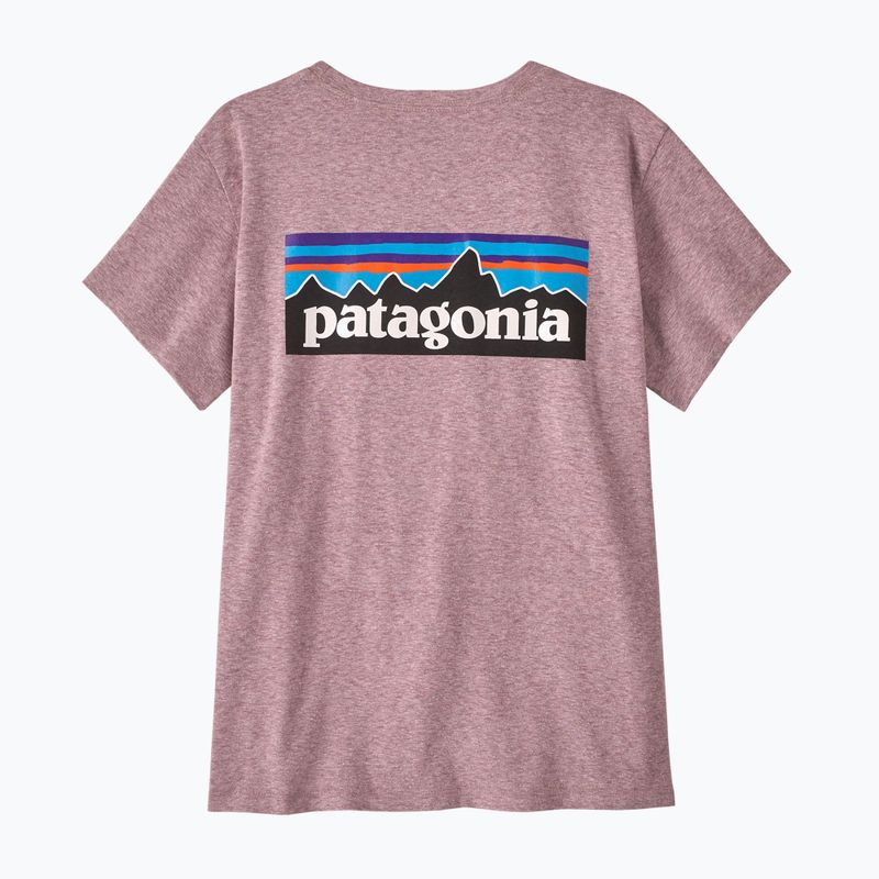 Moteriški marškinėliai Patagonia P-6 Logo Responsibili-Tee qulet violet 5