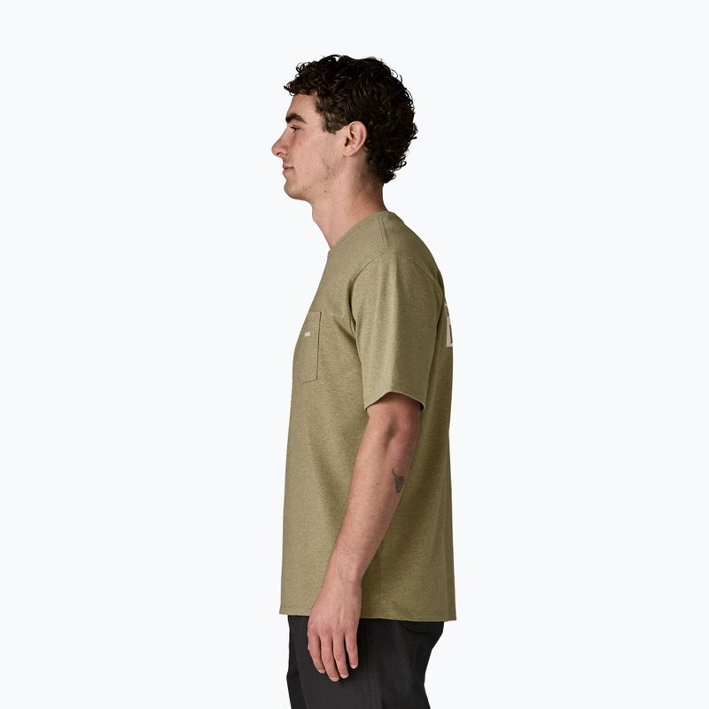 Vyriški marškinėliai Patagonia Boardshort Logo Pocket Responsibili gumtree green 4