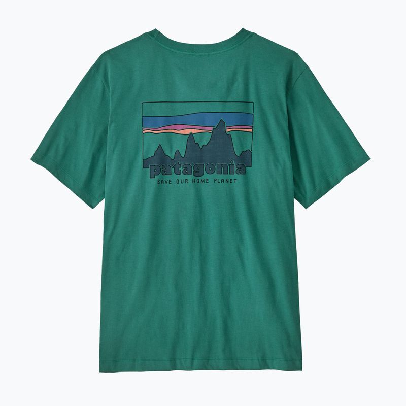 Vyriški marškinėliai Patagonia '73 Skyline gem green 2