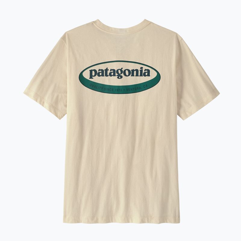 Vyriški marškinėliai Patagonia '95 Oval Logo undyed natural 2