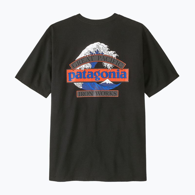 Vyriški žygio marškinėliai Patagonia Great Waves Responsibili Tee black 2