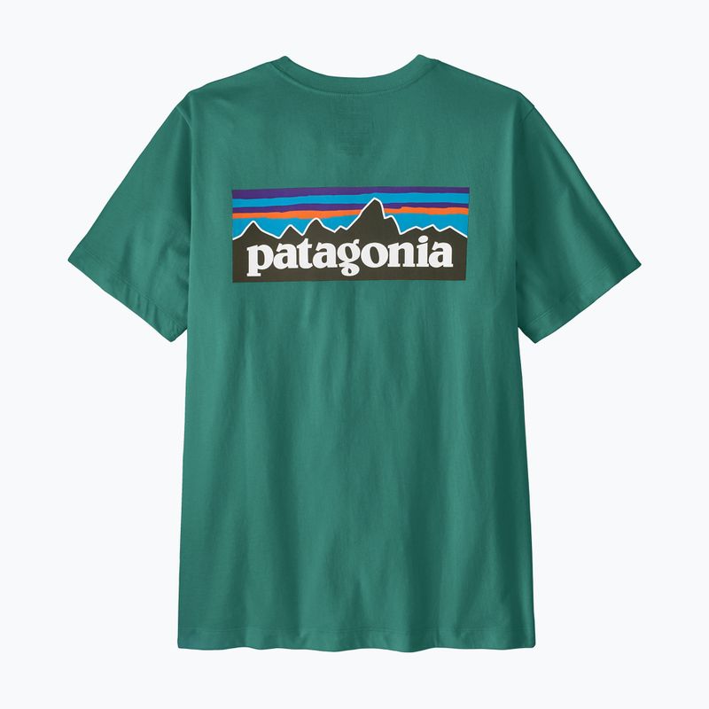 Vyriški marškinėliai Patagonia P-6 Logo gem green 5