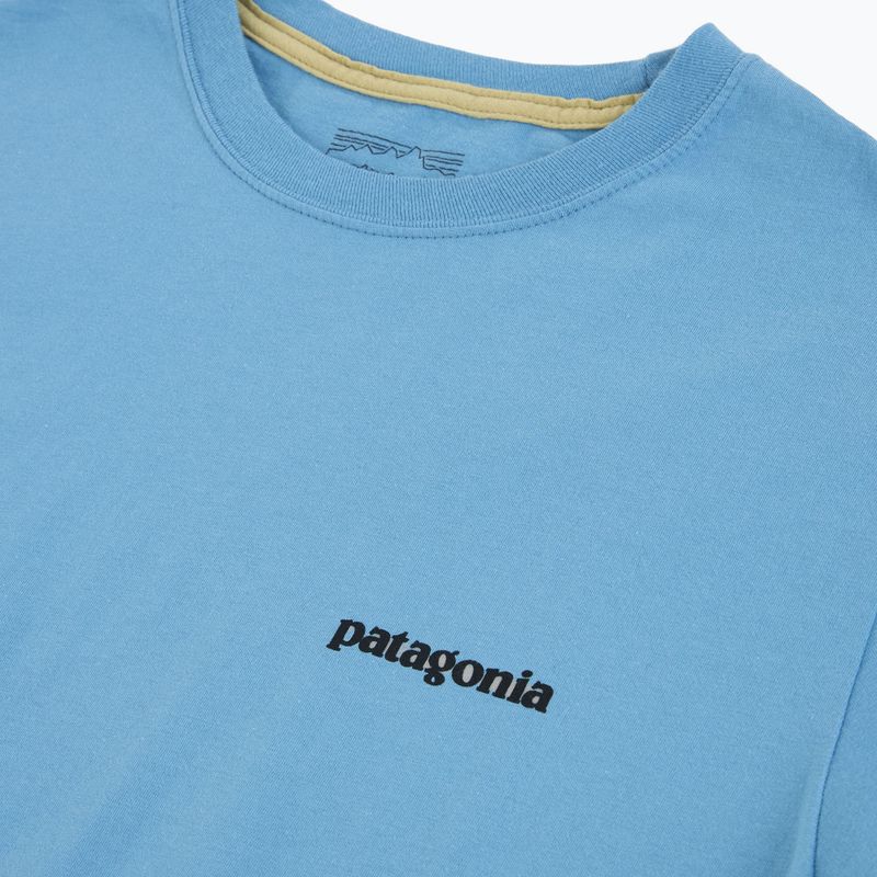 Vyriški marškinėliai Patagonia P-6 Shore blue logo 3